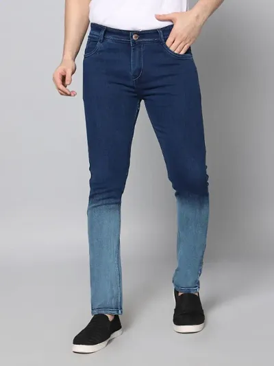 Dennis Lingo Mens Light Slim Fit Mid Rise Denim Jeans