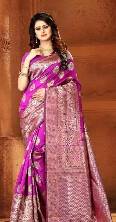 Stunning Art Silk Embellished Sarees With Blouse Piece