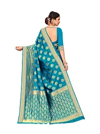 Classic Banarasi Silk Jacquard Saree with Blouse piece-thumb1