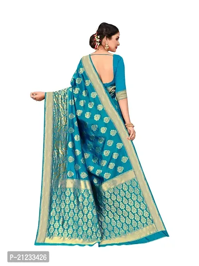 Classic Banarasi Silk Jacquard Saree with Blouse piece-thumb2