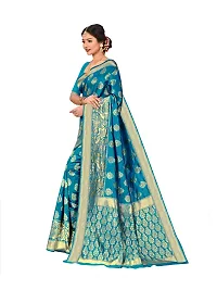 Classic Banarasi Silk Jacquard Saree with Blouse piece-thumb2