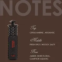 Set of 2 Alcohol Free Premium Attar, Black For Men  Al Layal White For Men  Women, Fresh  Soothing Fragrance, Long Lasting Roll on Itra, 6ml Each-thumb3