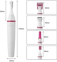 Suryvanshi Eyebrow body bikini Trimmer hair removal tool remover machine shaper Women Ladies Girls Electric private part fully safe Sensitive Touch Runtime: 30 min Trimmer for Women (White)-thumb3