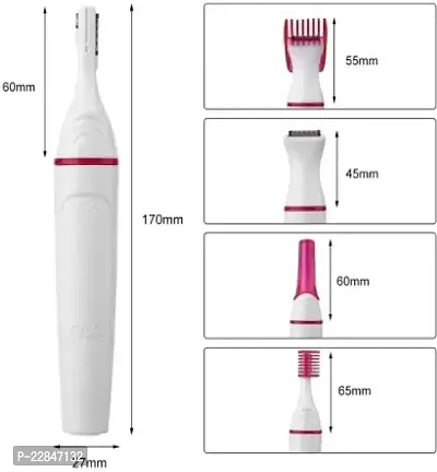 Suryvanshi Eyebrow body bikini Trimmer hair removal tool remover machine shaper Women Ladies Girls Electric private part fully safe Sensitive Touch Runtime: 30 min Trimmer for Women (White)-thumb4