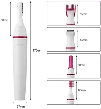 Suryvanshi Eyebrow body bikini Trimmer hair removal tool remover machine shaper Women Ladies Girls Electric private part fully safe Sensitive Touch Runtime: 30 min Trimmer for Women (White)-thumb2