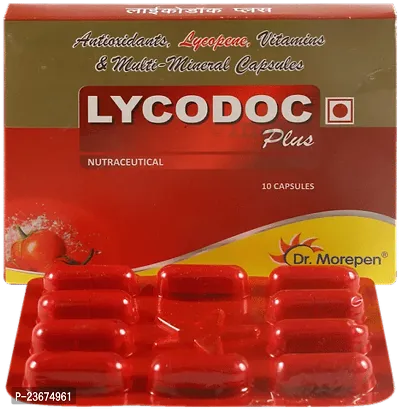 Lycodoc Plus Capsule contains Lycopene, Multivitamins, Minerals and Antioxidants pack of 1-thumb0