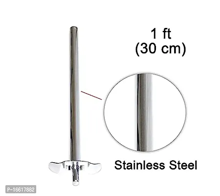 Stainless Steel Long Spark Lighter For Kitchen Stove With Hanging Stand-Silver