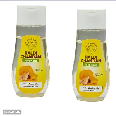 Blessings By Nature Haldi Chandan Facewash 100 Ml Pack Of 2