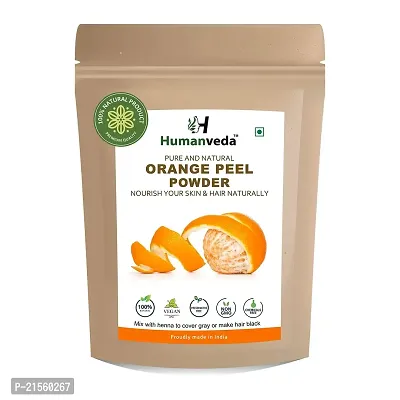 Humanveda Natural Orange Peel Powder | Citrus Aurantium | For Skin Whitening, Glowing Face  Skin Care, Vitamin C and Antioxidants Add Glow, Cruelty-free And Vegan, 100gm-thumb0
