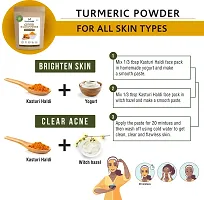 Humanveda Pure  Natural Wild Turmeric Powder/ Kasturi Manjal Powder/ Kasthuri Haldi Powder/ Curcuma Aromatica/Jangli Haldi For Skin Glowing, Face Beauty, 100g-thumb3