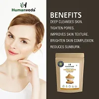 Humanveda Natural  Herbal Sandalwood Powder (Chandan Powder) For Face, Skin Whitening, Facial, Skin Care, Face mask, Each 100g (Pack 2)-thumb3