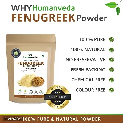 Humanveda Natural Fenugreek Seeds (Methi) Powder For Hair Care, 100g-thumb5