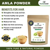 Humanveda Natural Hair Care Powder - Amla Reetha Shikakai, Bhringraj  Indigo Powder | Aritha |Indian Gooseberry powder | Natural Bhringraj Powder | Indigo Powder/ Indigofera tinctoria, (Pack of 5, 100g each, 500g)-thumb2