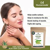 Humanveda Natural  Herbal Aloe Vera Leaf (Aloe Barbadensis) Powder For Face  Hair Care, Hydrating, Moisturizing, Soothing Skin, 100g-thumb2