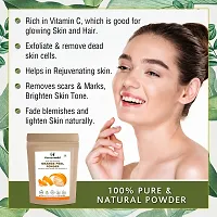 Humanveda Natural Orange Peel Powder | Citrus Aurantium | For Skin Whitening, Glowing Face  Skin Care, Vitamin C and Antioxidants Add Glow, Cruelty-free And Vegan, 100gm-thumb3