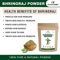 Humanveda Natural  Herbal Bhringraj Powder (Eclipta Alba/False Daisy) For Hair Growth, Nourishment Of Skin And Hair (100 x 3 =300gm)-thumb4