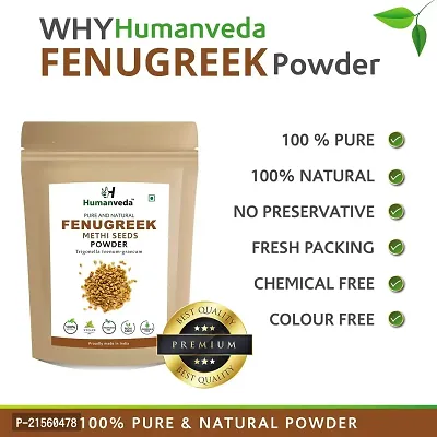 Humanveda Natural Fenugreek Methi Powder For Hair Care - (TRIGONELLA FOENUM), 100g-thumb5