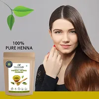 Humanveda Pure  Herbal Indigo Powder And Henna Powder ( Indigofera Tinctoria - Lawsonia Inermis/Mehandi) Combo 100% Natural For Black/Blue/Grey Hair Color, 100gm x 2=200gm-thumb2