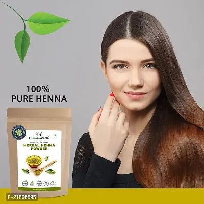 Humanveda Pure  Herbal Indigo Powder And Henna Powder ( Indigofera Tinctoria - Lawsonia Inermis/Mehandi) Combo 100% Natural For Black/Blue/Grey Hair Color, 100gm x 2=200gm-thumb3