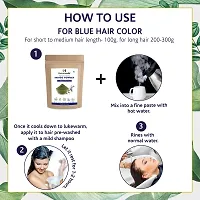 Humanveda Herbal  Natual Indigo Powder (Indigofera Tinctoria/Neel/Wasma) For Natural Hair Colorant Black/Brown Hair  Beard Dye/Coloring, (100g)-thumb4
