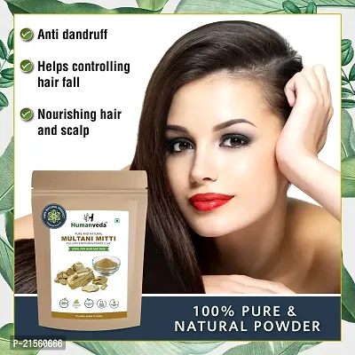 Humanveda Natural  Herbal Multani Mitti Powder For Face, Skin  Hair Lightens  Brightens Skin, Fights Spots  Boosts Glow( Fullers Earth or Bentonite Clay) 200g-thumb4
