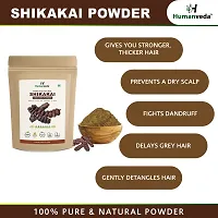 Humanveda Pure  Natural Amla Reetha Shikakai Bhringraj Hibiscus  Neem Powder for Hair  Skin | Hair Mask | Face Pack | For Dry And Frizzy Hair, Glowing Skin (100*6 = 600gm)-thumb1