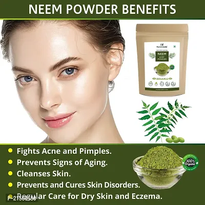 Humanveda Pure  Natural Amla Reetha Shikakai Bhringraj Hibiscus  Neem Powder for Hair  Skin | Hair Mask | Face Pack | For Dry And Frizzy Hair, Glowing Skin (100*6 = 600gm)-thumb3