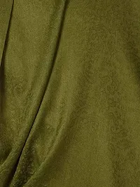 Modern Green Wool Jaquard Woven Shawl For Men-thumb2
