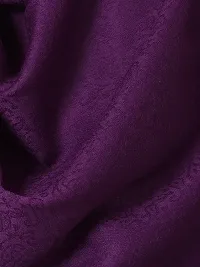 Modern Purple Pashmina Wool Solid Shawl For Men-thumb3