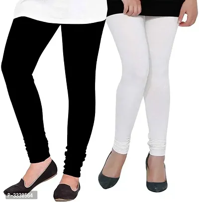 Royal Women's woolen leggings for winter,thermal warm bottom wear free size pack of 2 (blackwhite)