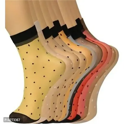 Ultra-Thin Transparent Nylon  ankle Socks for women/Girl's