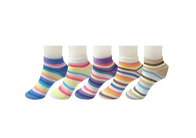 Women's Casual Trendy Regular Length Multicoloured Socks
