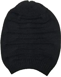 Unisex Black Benie Cap-thumb2
