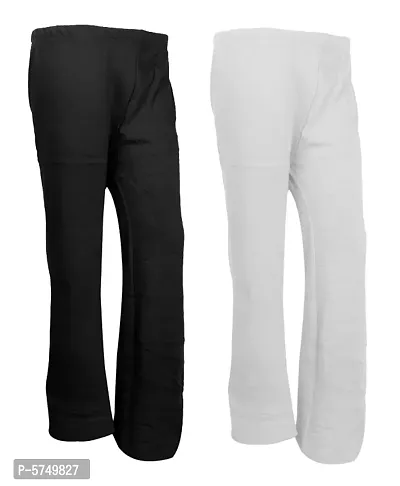 Elegant Woolen Solid Sweatpants For Women- 2 Pieces