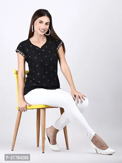 Classic Rayon Printed Top for Women