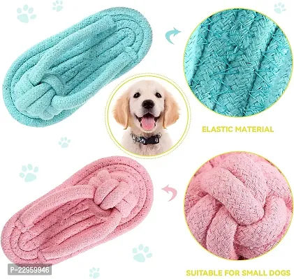 Rope Toys for Dogs, Puppy Chew Teething Rope Toys Set of 4 Durable Cotton Dog Toys for Playing and Teeth Cleaning Training Toy - Color May Vary-thumb5