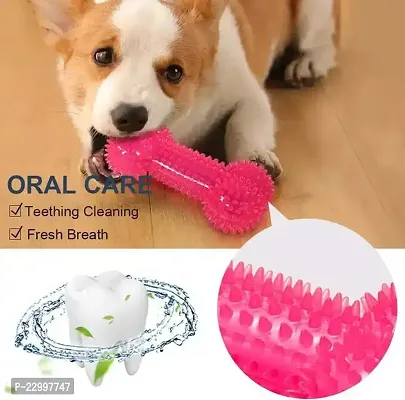 Pet Puppy Dog Squeaky Chew Toys for Aggressive Chewers Dental Teething Cleaning [Non-Toxic Soft Natural Rubber], Cute Crystal Ring Design -4.92 inches (Pack of 1)-thumb4