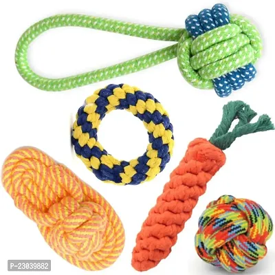 Dog Chew Toys for Medium Dogs Durable Rope Dog Toys for Aggressive Chewers, Teeth Cleaning for Medium Breeds - Color May Vary