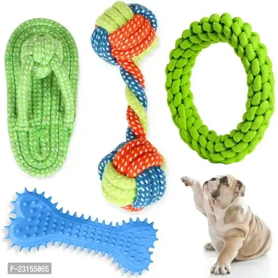 Dog Chew Tough Toys for Aggressive Chewers Large Breed, Heavy Duty Dental Rope Toys Kit for Medium Dogs