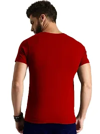 VIKCLIQUE Deadpool Full Superheroes Printed Half Sleeve Round Neck Navy Blue T-Shirt for Men's/Boy's-thumb1