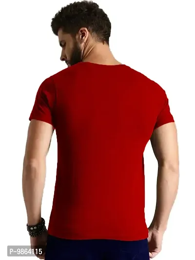 VIKCLIQUE Deadpool Full Superheroes Printed Half Sleeve Round Neck Navy Blue T-Shirt for Men's/Boy's-thumb2