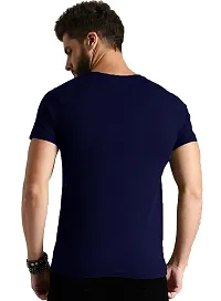 VIKCLIQUE Venom Spiderman Marvel Printed Half Sleeve Round Neck Navy Blue T-Shirt for Men's/Boy's ?-thumb1