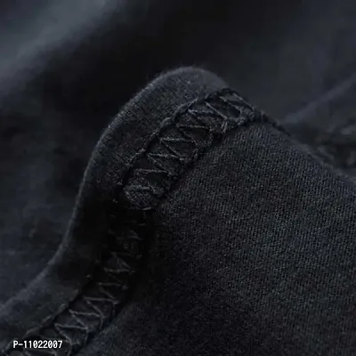 Trendy Full Sleeve Black Printed Cotton Blend Anime Naruto T-Shirts For Men-thumb4