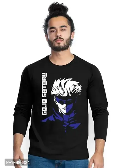 Gojo Satoru Jujutsu Kaisen Naruto Full Sleeve Black T-shirts For Men