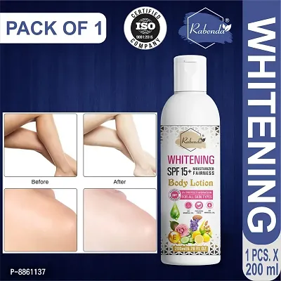 Rabenda Whitening Body Lotionon  Spf15+ Skin Lighten and Brightening Cream 200 Ml. Pack Of 1-thumb0