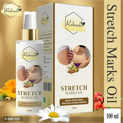 Rabenda Present Repair Stretch Marks Removal   Natural Heal Pregnancy Breast, Hip, Legs, Mark Oil 100 Ml Pack Of 1-thumb0