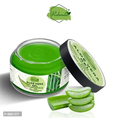 Rabenda Natural Aloe Vera Gel 92%Moisturizer Gel Cream Acne Blackheads Treatment For Skin Repair Shrink Pores Sleep Mask Skincarenbsp;nbsp;100 G Pack Of 2-thumb2
