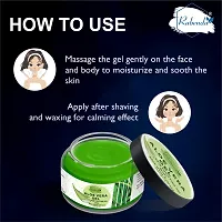 Rabenda Natural Aloe Vera Gel 92%Moisturizer Gel Cream Acne Blackheads Treatment For Skin Repair Shrink Pores Sleep Mask Skincarenbsp;nbsp;100 G Pack Of 2-thumb3