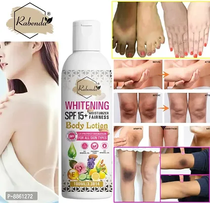 Rabenda Whitening Body Lotion On Spf15+ Skin Lighten and Brightening Body Lotion Cream 100 Ml Pack Of 1 Lotion and Creams-thumb0