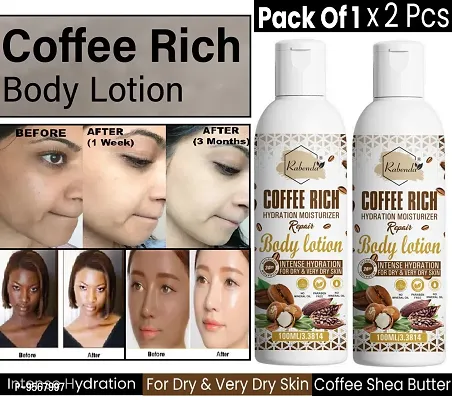 Trendy Coffee Rich Hydration Moisturizer Body Lotion With Coffee And Shea Butter - (100 Ml) - Pack Of 2-thumb0